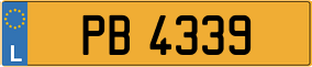 Trailer License Plate